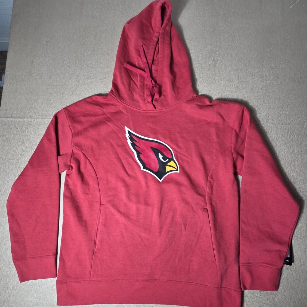 Fanatics Arizona Cardinals Primary Logo Fleece Pullover Hoodie Red M NWT